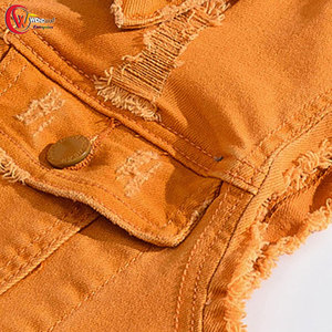 Nouveau design de gilet en jean pour hommes gilet en jean respirant de couleur unie pour hommes gilet en jean pour hommes streetwear - Product Image 4