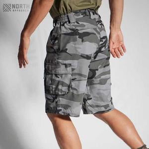 Shorts de sécurité décontractés pour hommes, vêtements de travail cargo, réfléchissants, séchage rapide, toile, fermeture à cordon, été, service OEM personnalisable - Product Image 2