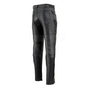 Pantalones de cuero de lona ligeros informales para hombre Lavado oscuro de alta calidad en el último estilo Mejor precio - Product Image 5