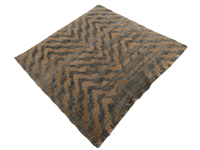 Tapis moderne à motifs abstraits en laine et acrylique, noué à la main, écologique, à poils longs, résistant aux taches, antidérapant, sans produits artificiels