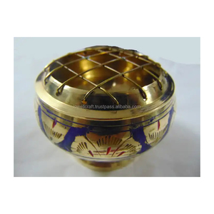 เตาทองเหลืองแกะสลักพร้อมศิลปะแกะสลักจากผู้จำหน่ายจากอินเดียสินค้ามาใหม่ราคาไม่แพง - Product Image 3