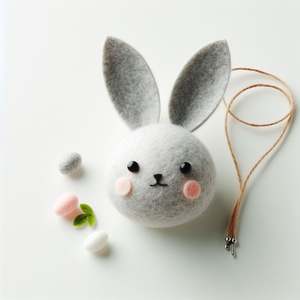 Juego de Huevos de Conejito de Pascua de Primavera, Hechos a Mano con Fieltro de Lana de Nueva Zelanda, Diseño Moderno, Colores/Tamaños Personalizables, Decoración del Hogar - Product Image 6