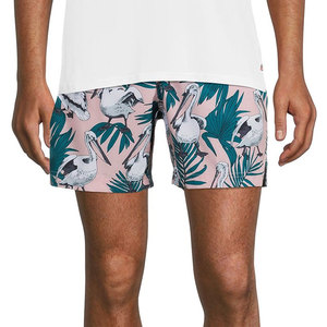 กางเกงว่ายน้ำขาสั้นสำหรับผู้ชาย,กางเกงชายหาดพิมพ์ลายฮาวายออกแบบได้ตามต้องการ - Product Image 2