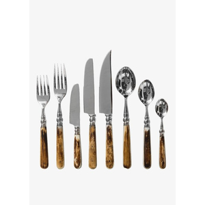 Great Quality Designer Luxury <b>Gold</b> Plated Stainless Steel Cutlery <b>Rectangular</b> Flatware Set for Home Kitchen Hotel Restaurant - Product Image 4