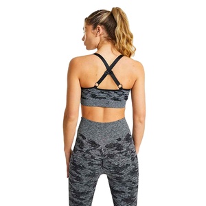 Conjunto de Yoga para Mujer, Cintura Media, Reversible, Ligero, Estampado Sólido, Transpirable, Conjunto de Yoga de 2 Piezas con Cintura Elástica - Product Image 6