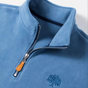 Haute qualité personnalisable hommes Slim Fit col montant Vintage sweat uni teint à capuche pour l'hiver broderie haut support - Product Image 1