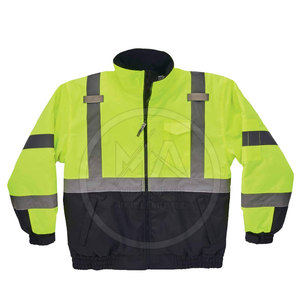 Venta caliente de alta visibilidad reflectante impermeable transpirable con capucha chaqueta de seguridad de invierno con color personalizable y logotipo - Product Image 1