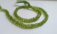 Perles de pierres précieuses en péridot de couleur verte naturelle véritable, facettées, rondes, en fil, pierres précieuses en gros, fournitures pour la fabrication de bijoux, véritable