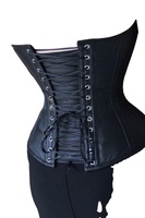 Corset de maintien de la taille pour homme, avec armatures en acier, façonnage du corps, sans couture, veste en cuir, 2026