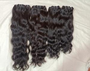 Cabello Virgen sin procesar de alta calidad, cabello indio Remy negro de alta calidad, extremo completo, exigible, suave, versátil, onda profunda, onda suelta - Product Image 6