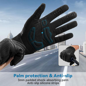 Gants de cyclisme mi-doigts de qualité supérieure pour hommes, en spandex, pour la course à vélo, l'entraînement, la musculation, le soutien pour l'entraînement - Product Image 2