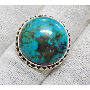 Anillo de Plata de Ley 925 hecho a mano, anillo de piedras preciosas turquesas naturales, joyería fina elegante, regalo para ella en el aniversario de la semana del año - Product Image 5
