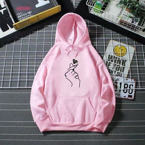 Jersey informal para mujer, Sudadera estampada para parejas, Sudadera con capucha acolchada para Otoño/Invierno, sudadera con cremallera para mujer, jersey con media cremallera para mujer - Product Image 2