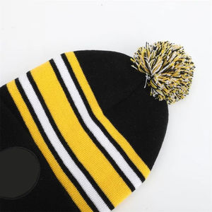 Bonnet en tricot gris unisexe, bonnet d'hiver chaud à revers, bonnet en acrylique doux côtelé extensible, bonnet de rue, logo personnalisé, conception OEM - Product Image 6