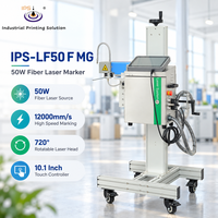 Machine de marquage laser à fibre IPS-LF50 F MG, imprimante de date métallique haute vitesse pour lignes de production industrielles