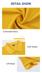 Polos de punto casuales de alta calidad para hombre, logotipo personalizable, corte ajustado, ropa de golf transpirable - Product Image 5