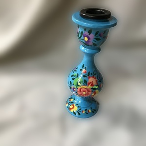 Ilumina tu decoración navideña Pintura a mano Kashmiri Paper Mache Portavelas de madera para comedor y sala de estar Elegancia - Product Image 4