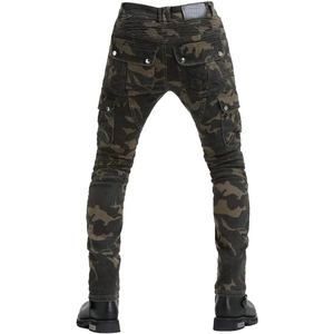 Pantalón de Diseño de Camuflaje Verde Personalizado para Motocicleta, Ropa de Carreras de Autos para Hombre, Pantalones Vaqueros de Motocicleta con Protecciones, Venta Al por Mayor - Product Image 2