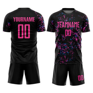 Ensemble d'uniformes de football de conception unique pour femmes 2025 Impression personnalisée du logo, du nom, du numéro et du nom de l'équipe avec l'uniforme en polyester de haute qualité - Product Image 2