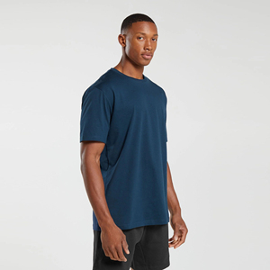 2025 haute qualité Boxy Fit hommes T-Shirt décontracté surdimensionné 100% coton Hip Hop Style personnalisable grande taille Style décontracté - Product Image 3