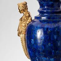 Lampe en bronze et lapis-lazuli, écologique, faite à la main, installation autocollante moderne, matériau en pierre amovible, décoration de luxe