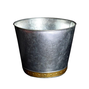 Floor Decoration Home Living Room <b>Desktop</b> Decoration Flower Pots Outdoor Indoor Planter Silver <b>Antique</b> Finishing Planter - Product Image 5