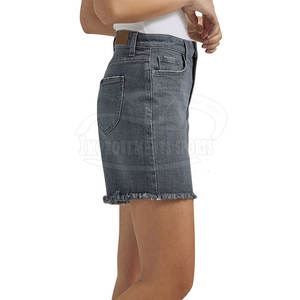 Pantalones vaqueros cortos de mujer de cintura alta OEM último diseño transpirable y ligero gran oferta - Product Image 2