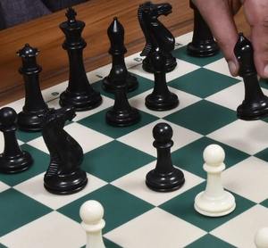 Pièces d'échecs en plastique de qualité supérieure, série Staunton, maître des échecs, 3,8 cm de hauteur, roi noir et ivoire, à prix abordable - Product Image 2