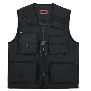 Gilet multi-poches en maille respirant pour l'extérieur, gilet d'été pour photographe, gilet de pêche, gilet d'extérieur pour homme - Product Image 3