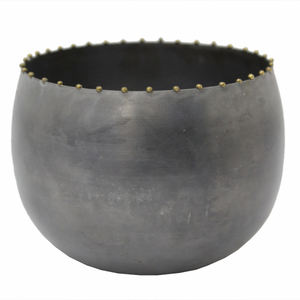 Oxydase grise votive ronde de fer décoratif de conception unique pour la décoration de table de maison et de Noël faite à la main adaptée aux besoins du client - Product Image 2