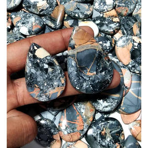 Pierre précieuse en jaspe maligano naturel, de haute qualité, paysage pittoresque indonésien, cabochon en jaspe pour la fabrication de bijoux - Product Image 2