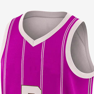 Maillot de basket-ball pour hommes, respirant, dernier design personnalisé, impression par sublimation, maillot de basket-ball uni - Product Image 6