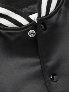 Veste bomber en satin sportive de haute qualité, best-seller, pour hommes et femmes, personnalisable, imperméable, écologique, vente en gros - Product Image 5