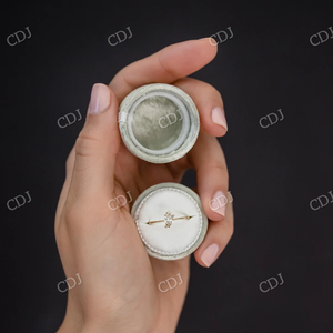 Bague de fiançailles en forme de grappe de Moissanite taille marquise Bague en or jaune 14 carats pour femmes Bague de mariage en diamant certifiée GRA au grossiste - Product Image 6