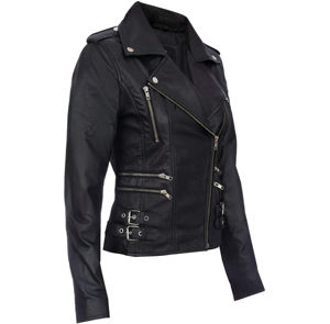 Chaqueta de cuero genuino para mujer Chaquetas transpirables de último diseño para mujer Cuero real Longitud larga Tallas grandes Precio al por mayor - Product Image 3