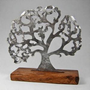 AuraBranch EternaBloom escultura de árbol de metal decorativa hecha a mano para el hogar y la Oficina - Product Image 3