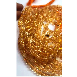 7เส้นของ Citrine ธรรมชาติ5มม.-7มม. rondelle ลูกปัดเรียบ602 CT ล็อต iroc ขาย14นิ้วลูกปัดธรรมดา US $61สำหรับทุกคน - Product Image 5