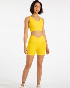 Soutien-gorge élastique pour femme, ensemble court de deux pièces, vente en gros, - Product Image 4