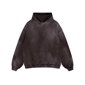 Sweat-shirt vintage en coton 100% de haute qualité, délavé à l'acide, tie-dye, logo personnalisé, sweats à capuche délavés dégradés, vente en gros de sweats à capuche pour hommes personnalisés - Product Image 4