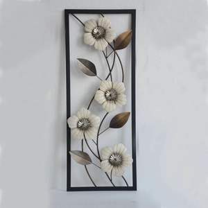 Décoration intérieure classique moderne Feuille de lotus en fer antique Art mural Nouveau design avec base en plomb pour la saison quotidienne - Product Image 2