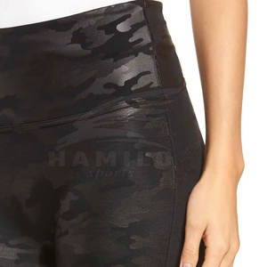 2024 dernière conception femmes léger taille haute Compression Yoga pantalon XL Spandex sans couture impression solide entraînement Leggings - Product Image 5