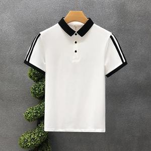 Polos pour hommes de couleur contrastée Slim Fit de conception différente OEM dans le prix de gros Polo pour hommes - Product Image 4