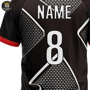 Uniforme de rugby de vêtements de sport pour hommes Logo sur mesure et nom de l'équipe uniforme imprimé 100% polyester matériel respirant évacuation de la sueur - Product Image 5