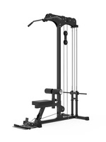 FDFIT Appareil multifonctionnel de tirage vertical assis et de rameur à charge libre pour la musculation du dos à domicile