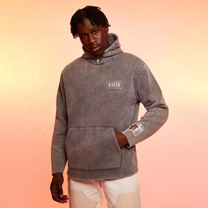 เสื้อฮู้ดและเสื้อสเวตเตอร์คอตตอน3D พัฟสำหรับผู้ชายเสื้อผ้าโลโก้แบบออกแบบได้ตามต้องการสำหรับฤดูหนาว - Product Image 1