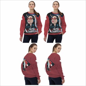 Sweat-shirts pour femmes en tissu épais pour l'hiver, nouvelle collection, style tendance - Product Image 6