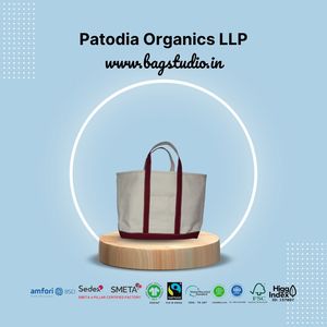 Sac de plage unisexe en toile recyclée blanche certifiée GOTS, personnalisé, avec fermeture éclair, forme selle, motif rayé, promotionnel, été - Product Image 3