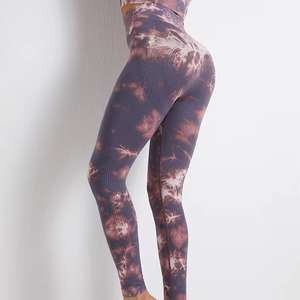 เลกกิ้งยาวคลุมเข่าสำหรับผู้หญิงเสื้อผ้าฟิตเนสใส่เล่นโยคะมีโลโก้เอว - Product Image 5