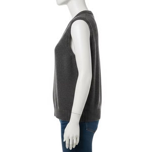Winter Sleeveless <b>Knit</b> <b>Vest</b> 12 Gauge Polyester Warm Soft Texture Casual Pullover Design for Men <b>Women</b> Fashion Outerwear Layering - Product Image 2