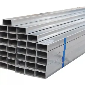 Qualidade Prime Galvanizado 150x150 Tubo De Aço Tubular Quadrado Tubo De Aço Galvanizado 4 Polegadas Tubo Quadrado De Aço Galvanizado